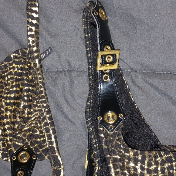 Beach Bunny NWT Miss Demeanor XS Gold - Picture 3 of 8